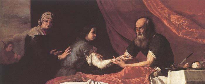Jusepe de Ribera Jacob Receives Isaac-s Blessing Sweden oil painting art